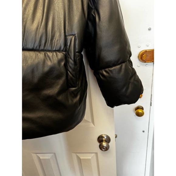 NVLT Faux Leather Coat Black Size XL - Picture 6 of 6
